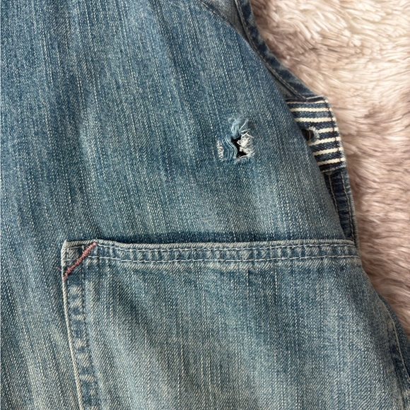 Ralph Lauren Double RL RRL Blue Patchwork Overalls - Picture 7 of 8